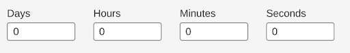 Input all required time values that you want to add or subtract.